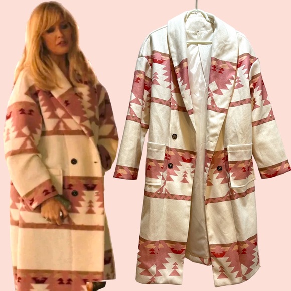 Jackets & Coats Yellowstone Beth Dutton Kelly Reilly Inspired Aztec